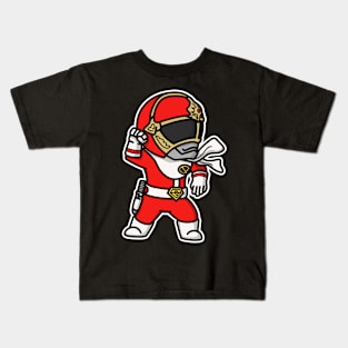 GoggleRed Super Sentai Chibi Style Kawaii Kids T-Shirt